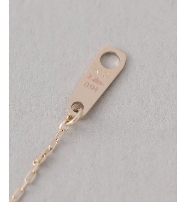 Lilas by Spick&Span「プチダイヤサークルネックレス K10」|ネックレス|