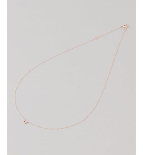 Lilas by Spick&Span「プチダイヤサークルネックレス K10」|ネックレス|
