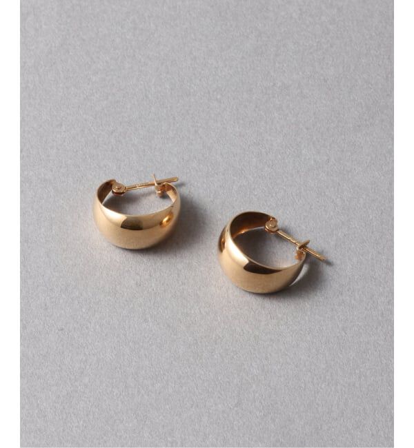 Lilas by Spick&Span「三日月フープピアス K10（両耳）」|ピアス|