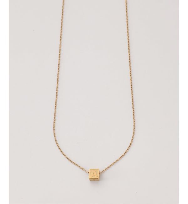 NOBLE「PETIT MOMENTS/プティモーメント Intial Block Necklace」|ネックレス|