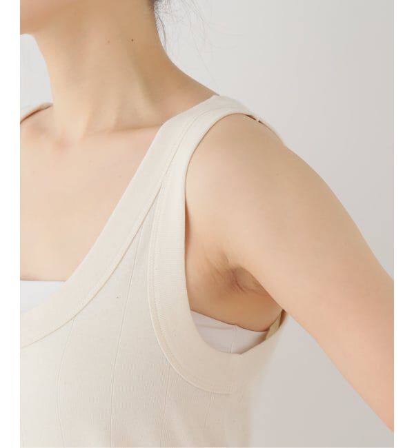 FRAMeWORK「ARCHI OMIT RIB TANK」|タンクトップ|
