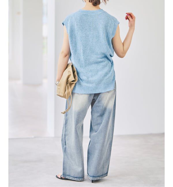 Spick and Span「《手洗い可》リネンミックスフレンチプルオーバー」|ニット・セーター|