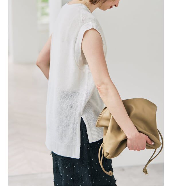Spick and Span「《手洗い可》リネンミックスフレンチプルオーバー」|ニット・セーター|