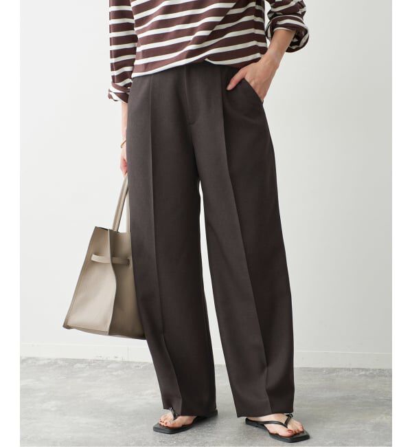 Spick and Span「《セットアップ可》メランジタックイージーパンツ」|スラックス|