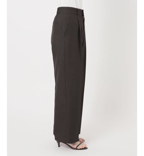 Spick and Span「《セットアップ可》メランジタックイージーパンツ」|スラックス|