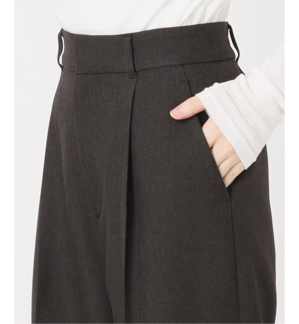 Spick and Span「《セットアップ可》メランジタックイージーパンツ」|スラックス|