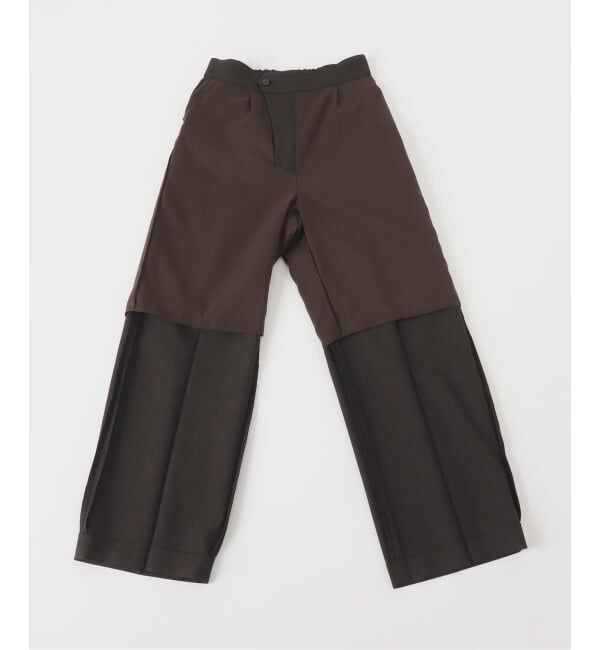 Spick and Span「《セットアップ可》メランジタックイージーパンツ」|スラックス|
