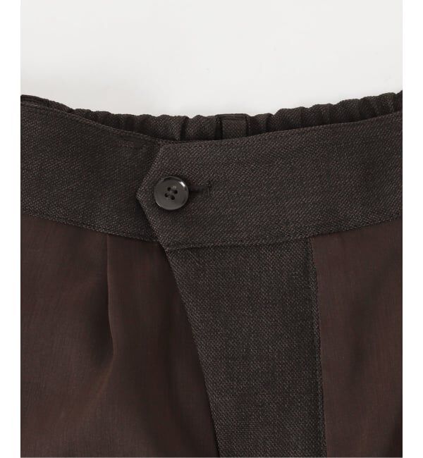 Spick and Span「《セットアップ可》メランジタックイージーパンツ」|スラックス|