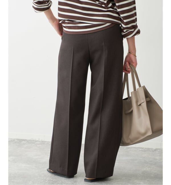 Spick and Span「《セットアップ可》メランジタックイージーパンツ」|スラックス|