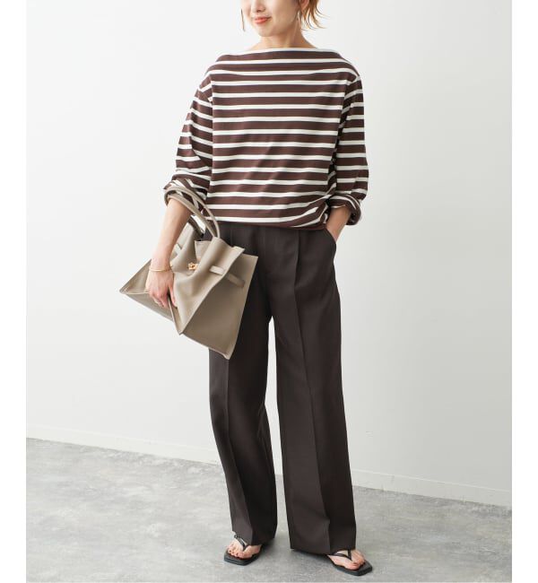 Spick and Span「《セットアップ可》メランジタックイージーパンツ」|スラックス|