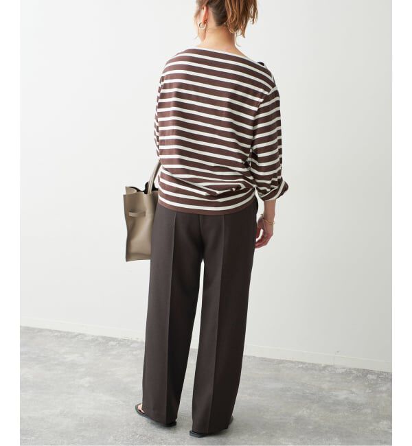 Spick and Span「《セットアップ可》メランジタックイージーパンツ」|スラックス|