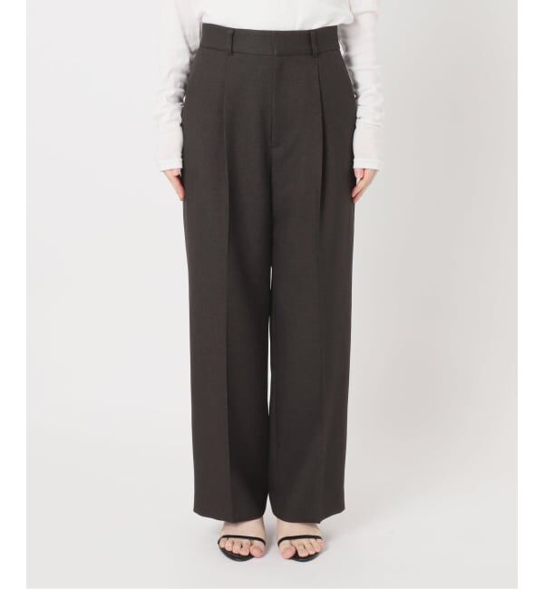Spick and Span「《セットアップ可》メランジタックイージーパンツ」|スラックス|
