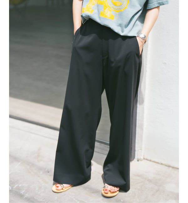 Spick and Span「《WEB限定 / 追加3》ドライストレッチイージーパンツ」|スラックス|