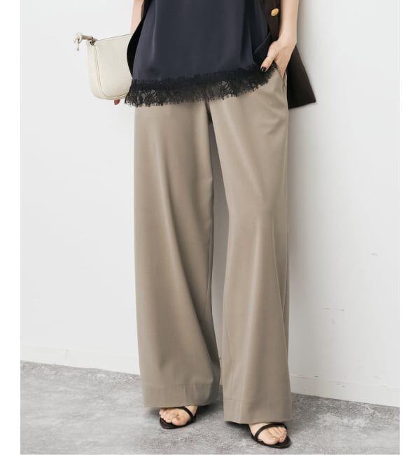 Spick and Span「《WEB限定 / 追加3》ドライストレッチイージーパンツ」|スラックス|