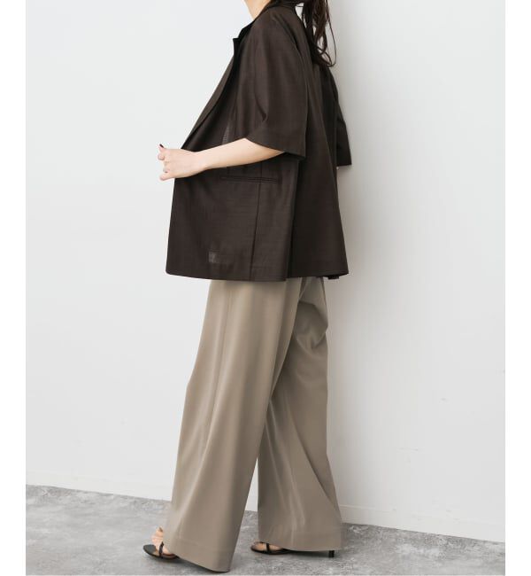 Spick and Span「《WEB限定 / 追加3》ドライストレッチイージーパンツ」|スラックス|