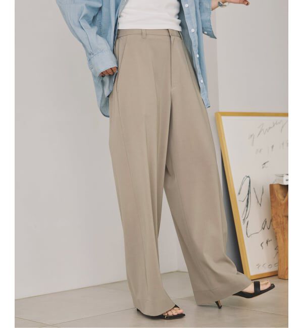 Spick and Span「《WEB限定 / 追加3》ドライストレッチイージーパンツ」|スラックス|