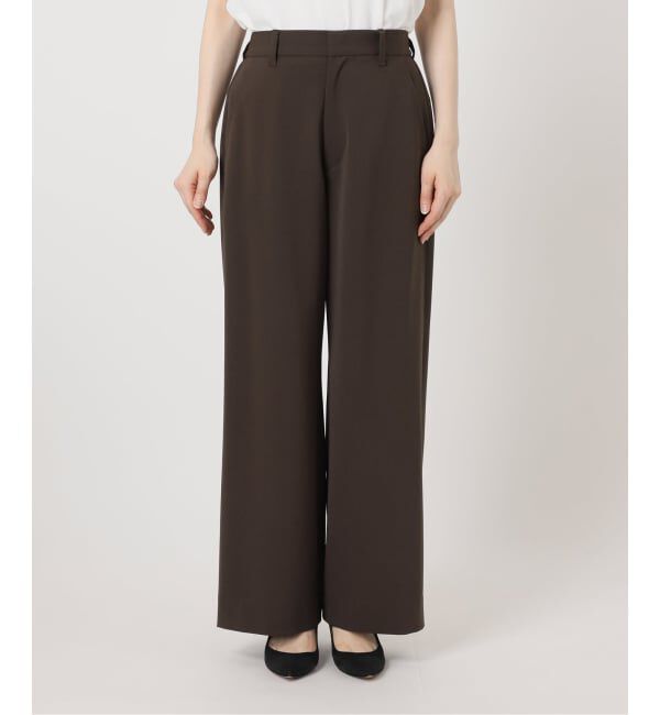 Spick and Span「《WEB限定 / 追加3》ドライストレッチイージーパンツ」|スラックス|