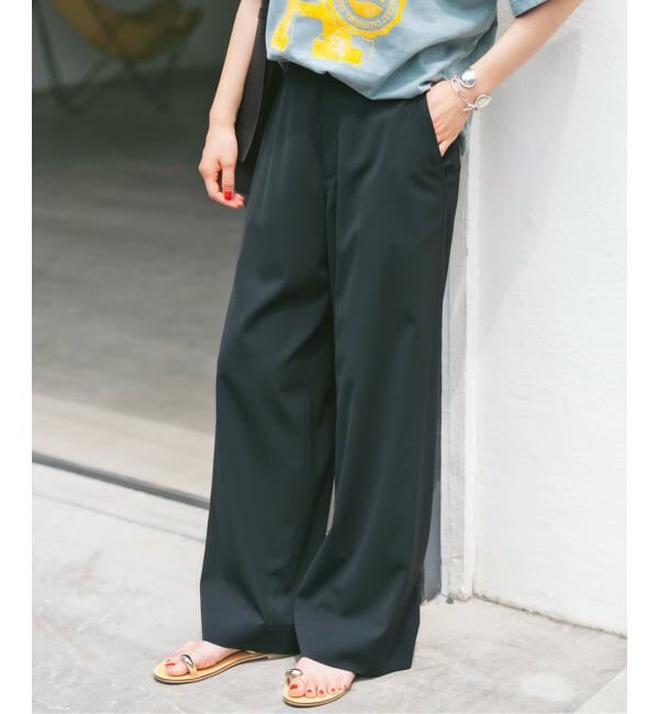 Spick and Span「《WEB限定 / 追加3》ドライストレッチイージーパンツ」|スラックス|