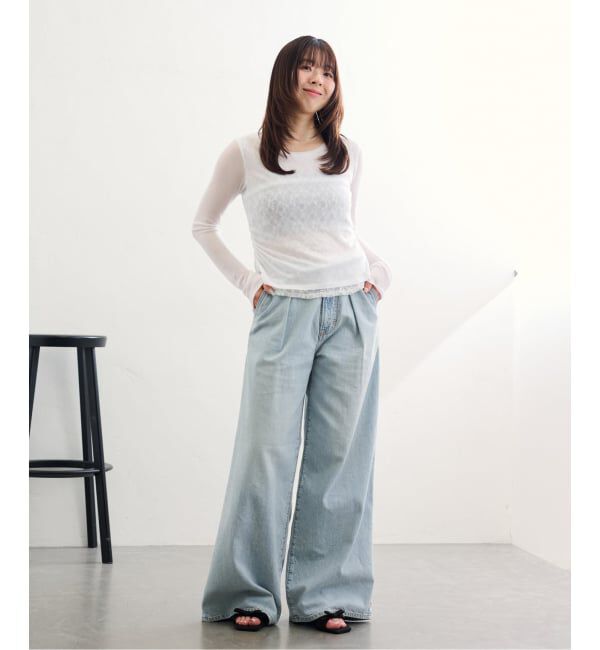  「《WEB限定》Le decore / ル デコレ 6cm lady ribbon サンダル」|サンダル|