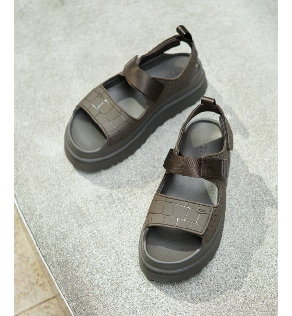  「《WEB限定》UGG/アグ W GOLDEN GLOW EMBOSSED」|サンダル|