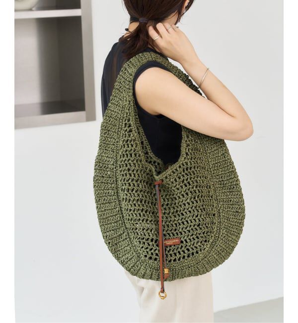  「《WEB限定》GIANNI CHIARINI / ジャンニ キアリーニpaper bag」|ハンドバッグ|グリーン