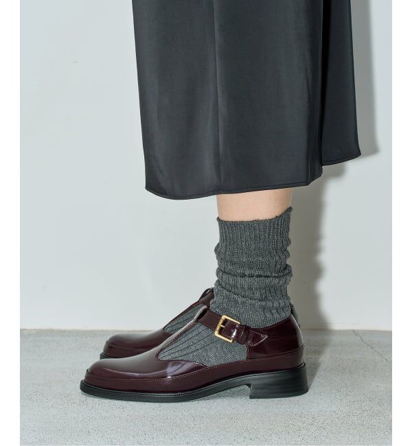 GRISE「《予約/WEB+一部店舗限定》GRISEレザーTストラップマニッシュ」|その他|ボルドー