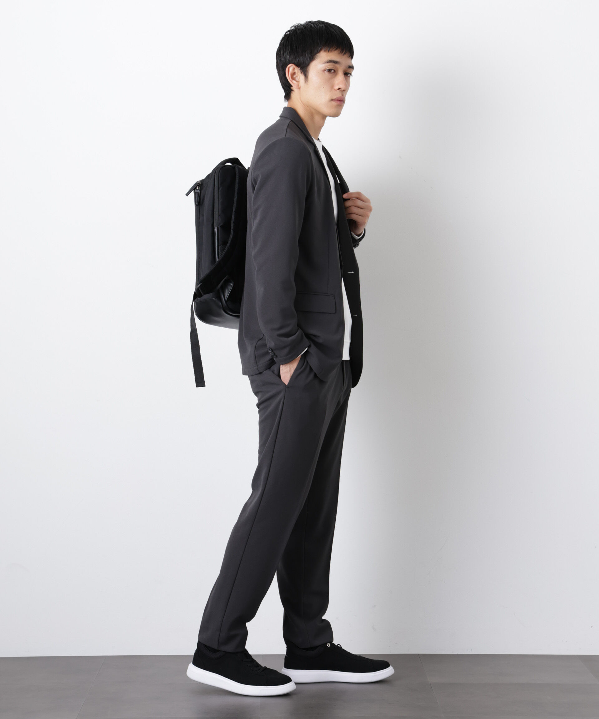 NANO universe「『Begin 5月号掲載 XLサイズ追加』｢Damerino Pack｣for Jet Setter ブークレージャージセットアップ」|スーツ|