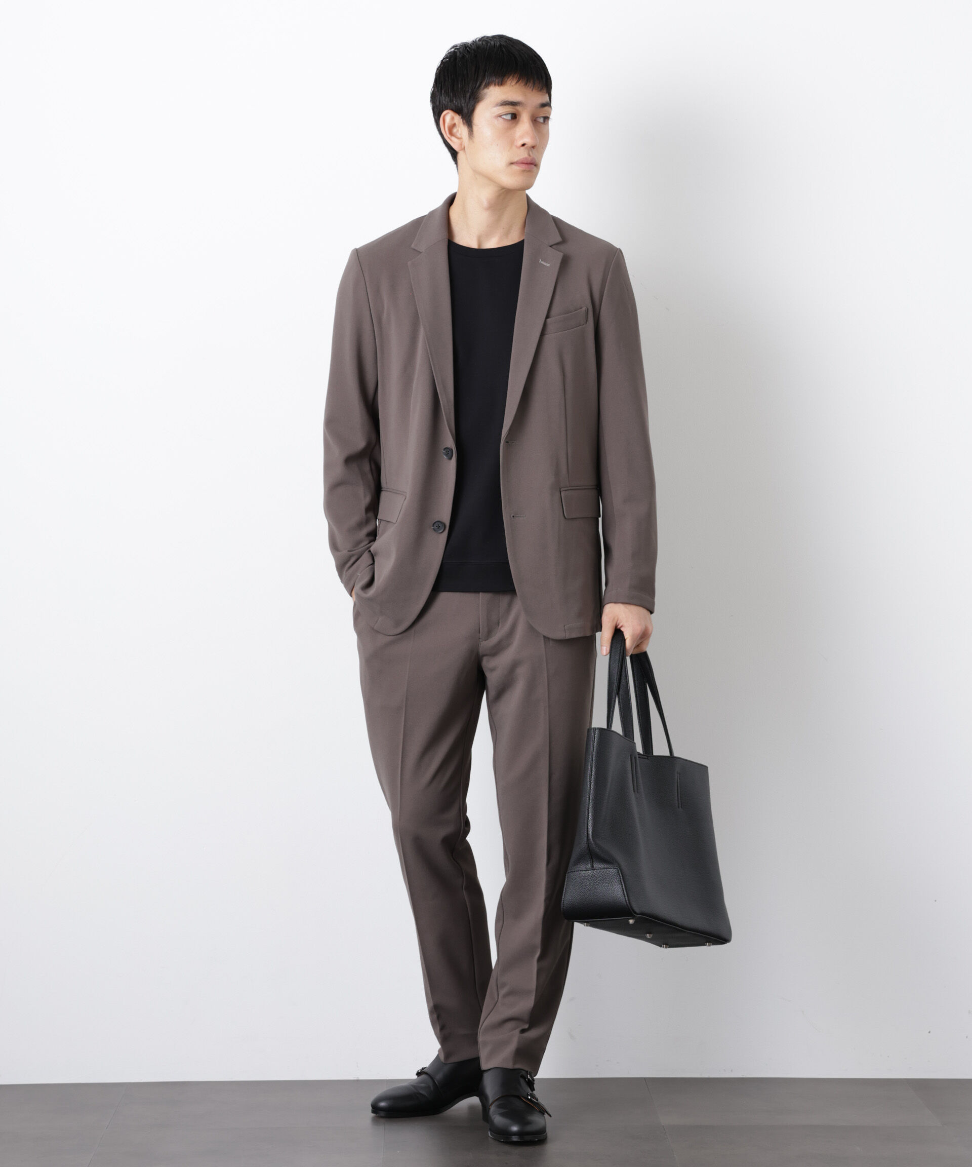 NANO universe「『Begin 5月号掲載 XLサイズ追加』｢Damerino Pack｣for Jet Setter ブークレージャージセットアップ」|スーツ|