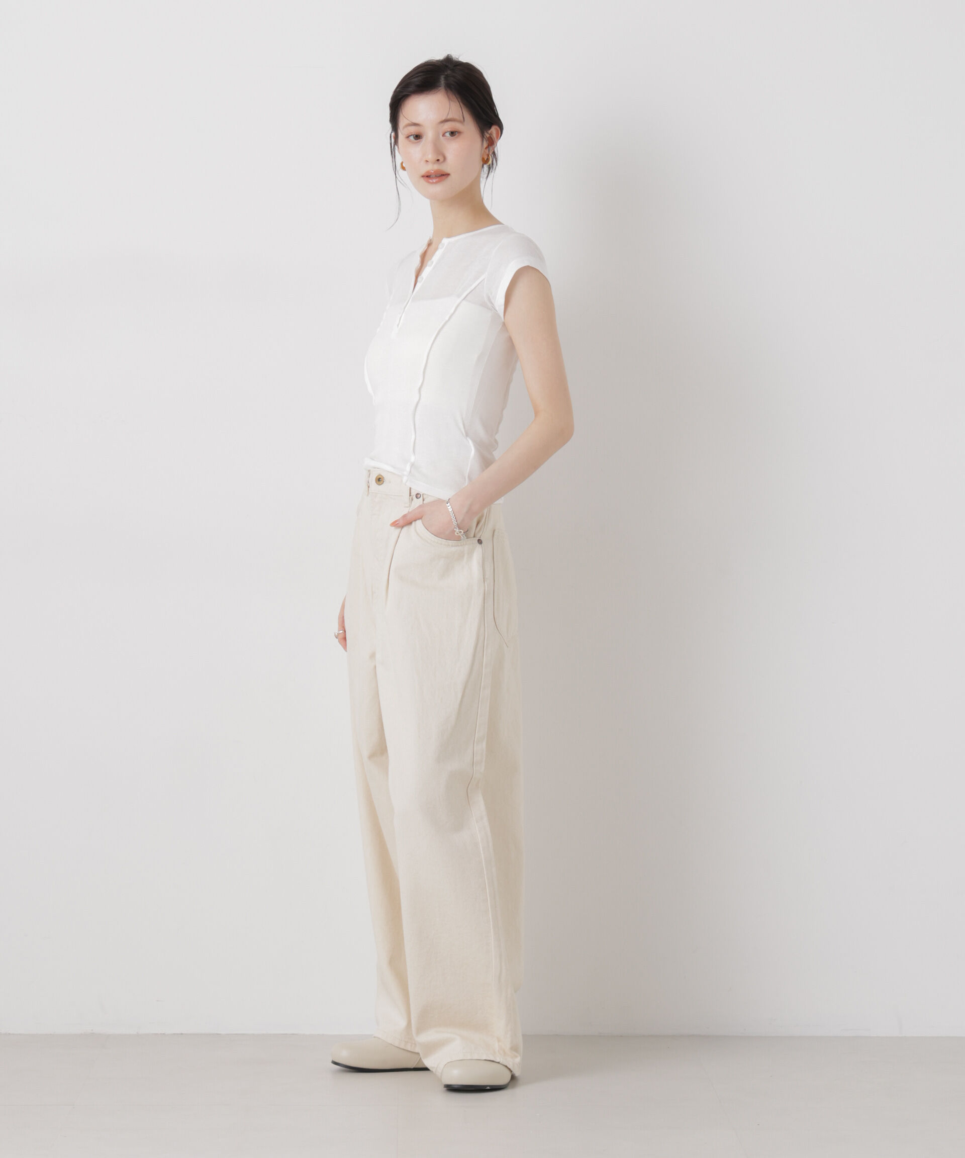 nano･universe「Lee/TUCK RIDERS PANTS」|チノ|