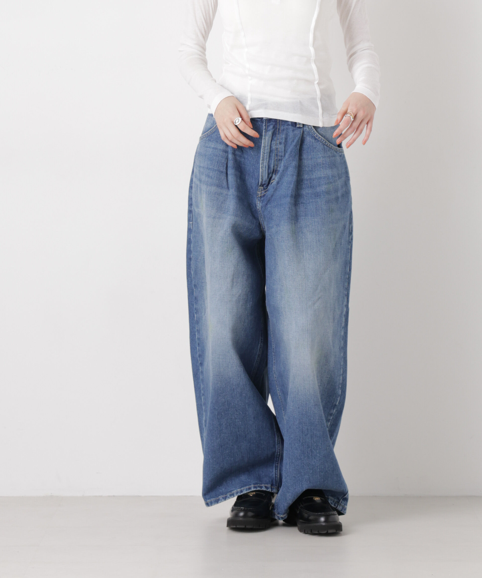 nano･universe「Lee/TUCK RIDERS PANTS」|チノ|