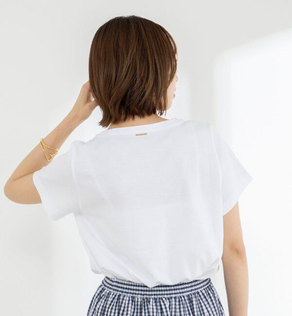 NOLLEY'S「《ノーリーズオリジナル美容Tシャツ》シルクアミノ酸加工Ｔシャツ」|Tシャツ・カットソー|
