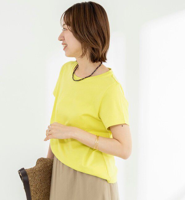 NOLLEY'S「《ノーリーズオリジナル美容Tシャツ》シルクアミノ酸加工Ｔシャツ」|Tシャツ・カットソー|