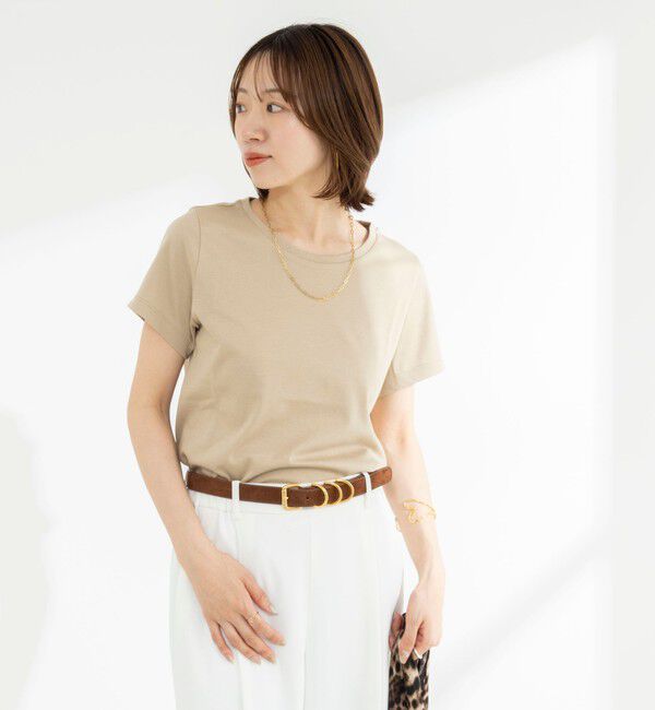 NOLLEY'S「《ノーリーズオリジナル美容Tシャツ》シルクアミノ酸加工Ｔシャツ」|Tシャツ・カットソー|