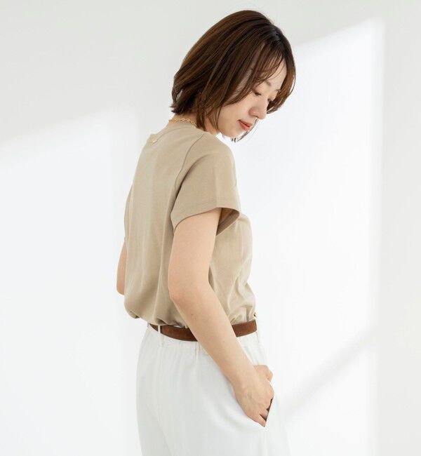 NOLLEY'S「《ノーリーズオリジナル美容Tシャツ》シルクアミノ酸加工Ｔシャツ」|Tシャツ・カットソー|