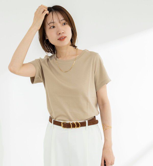 NOLLEY'S「《ノーリーズオリジナル美容Tシャツ》シルクアミノ酸加工Ｔシャツ」|Tシャツ・カットソー|