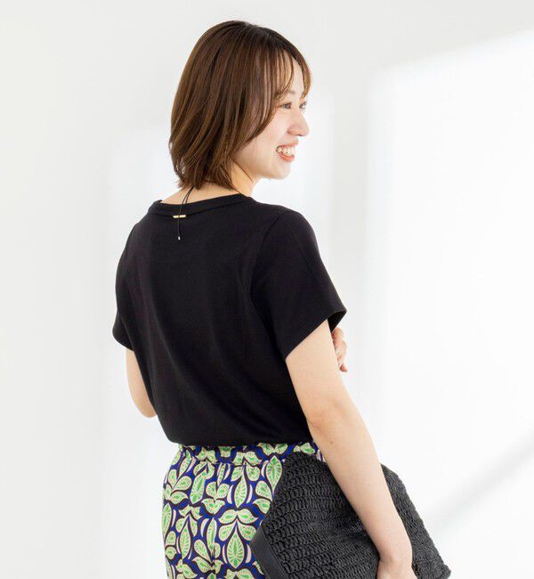 NOLLEY'S「《ノーリーズオリジナル美容Tシャツ》シルクアミノ酸加工Ｔシャツ」|Tシャツ・カットソー|