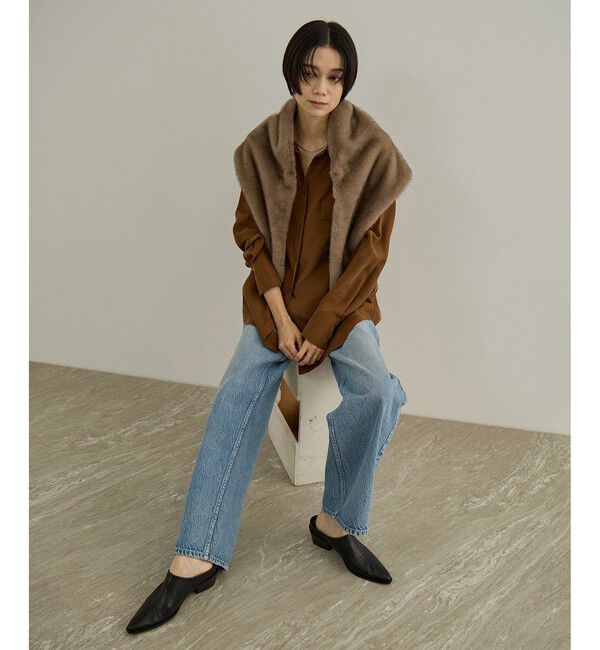 SALON adam et rope'「フェイクミンクファースカーフ」|バンダナ・スカーフ|