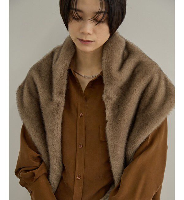 SALON adam et rope'「フェイクミンクファースカーフ」|バンダナ・スカーフ|