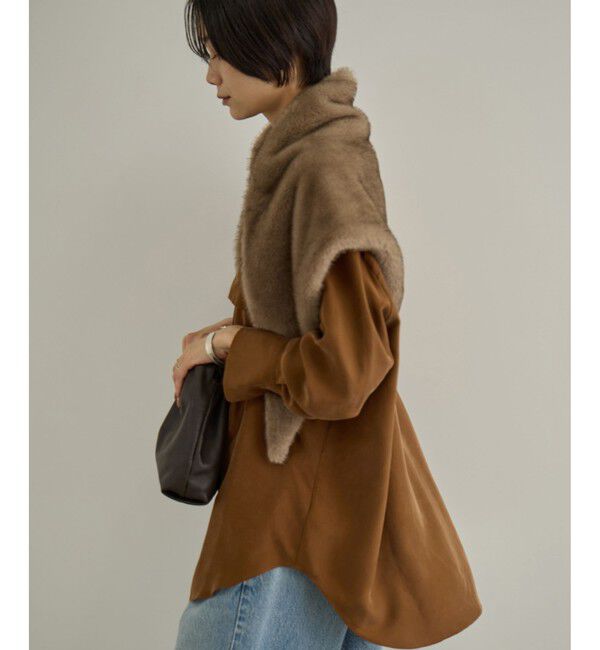 SALON adam et rope'「フェイクミンクファースカーフ」|バンダナ・スカーフ|
