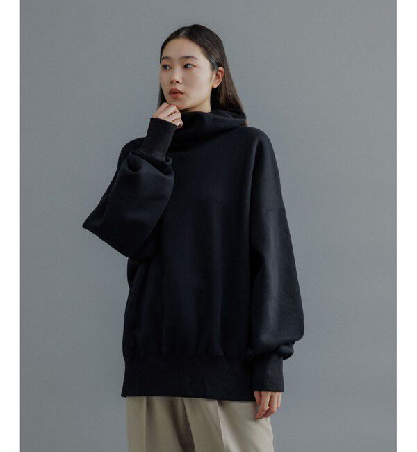 ADAM ET ROPE'「【WEB限定】ボリュームスリーブ 裏起毛 スウェット オフタートルネック / ユニセックス」|スウェット・ジャージ|