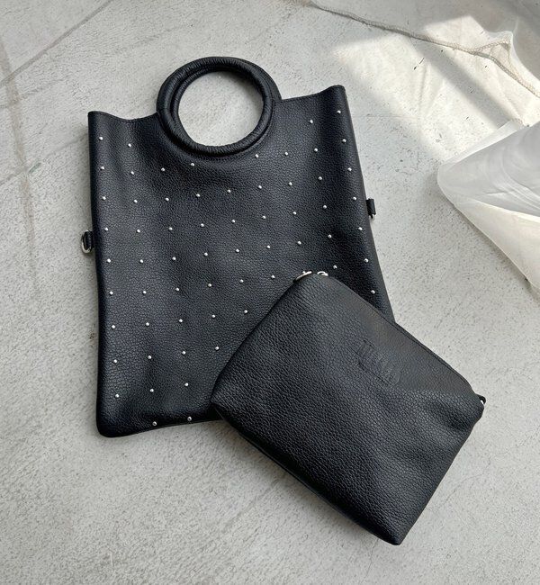  「【WEB限定】スタッズサークルハンドバッグ」|トートバッグ|