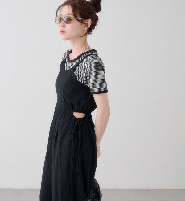  「ボーダー刺繍TEE」|Tシャツ・カットソー|