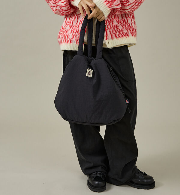 ABAHOUSE「【COBMASTER/コブマスター】PADDED-MUFFIN DRAWSTRI」|トートバッグ|ブラック