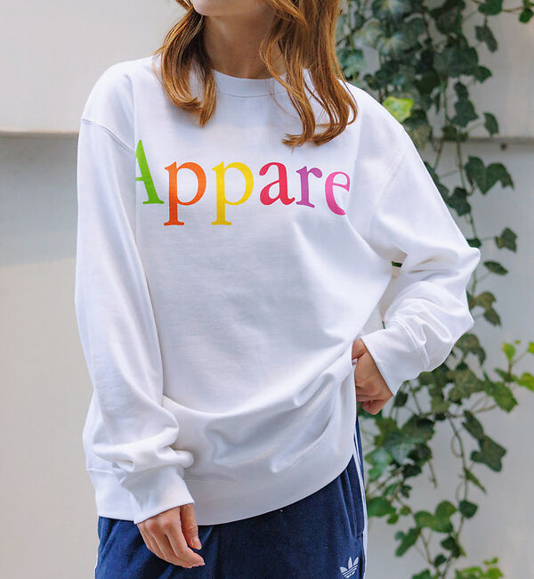 Rouge vif「【THRIFTY LOOK / スリフティールック】クルーネックスウェット/Ap」|スウェット・ジャージ|ホワイト