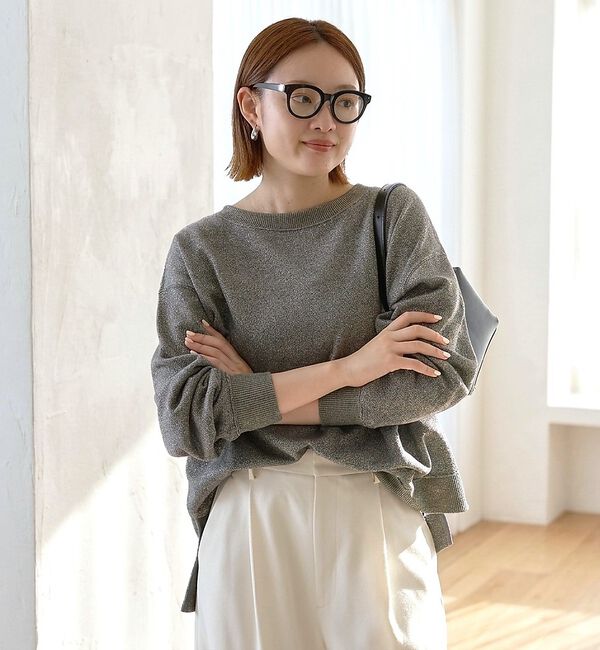 qualite「ラメ裏毛プルオーバー【予約】」|Tシャツ・カットソー|