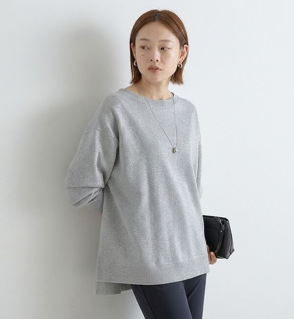 qualite「ラメ裏毛プルオーバー【予約】」|Tシャツ・カットソー|