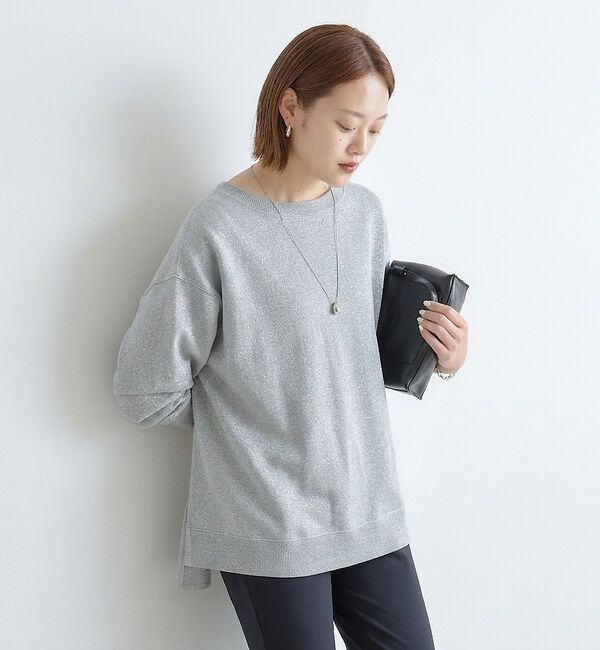 qualite「ラメ裏毛プルオーバー【予約】」|Tシャツ・カットソー|