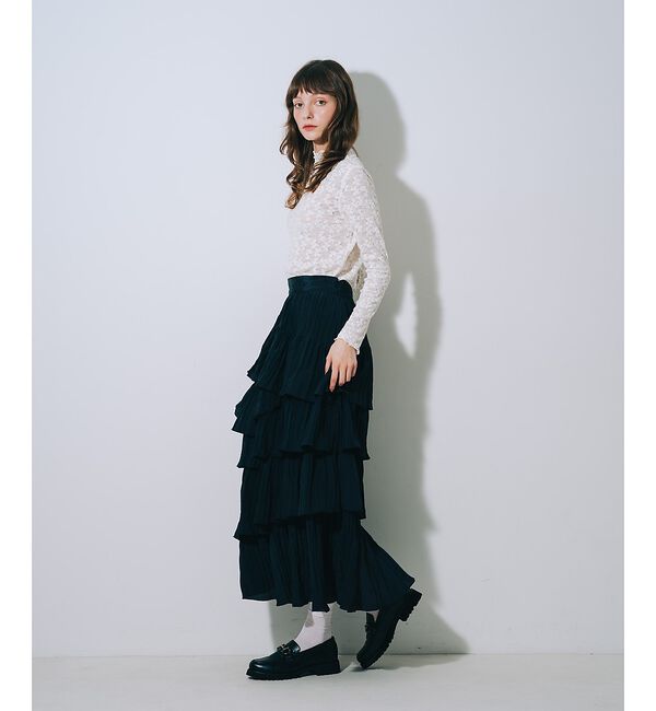 SELFIST「レースハイネックカットソー【予約】」|Tシャツ・カットソー|