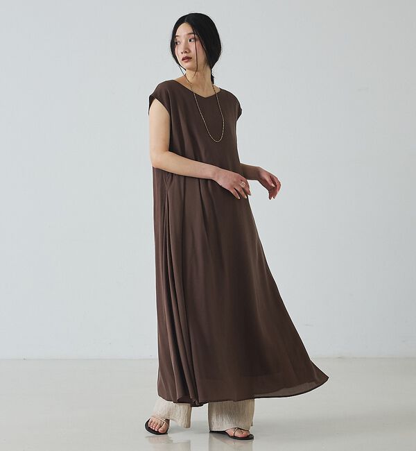 abahouse mavie「2枚仕立てシアーワンピース」|ワンピース|