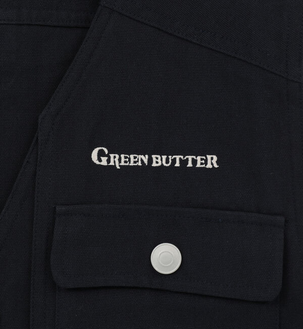 SOFFITTO「【GREEN BUTTER/グリーンバター】Cotton PoketVestnavy」|ベスト・ジレ|